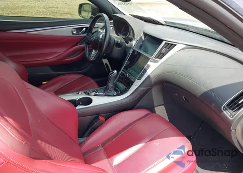 2017 Infiniti Q60 Red Sport 400 из США, поврежденный, VIN JN1FV7EL2HM702089